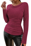LC25133139-P1108-S, LC25133139-P1108-M, LC25133139-P1108-L, LC25133139-P1108-XL, Festival Fuchsia Long Sleeve Top