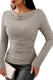 LC25133139-P18-S, LC25133139-P18-M, LC25133139-P18-L, LC25133139-P18-XL, Apricot Long Sleeve Top