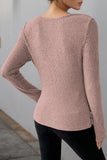 LC25133139-P1010-S, LC25133139-P1010-M, LC25133139-P1010-L, LC25133139-P1010-XL, Light Pink Long Sleeve Top