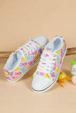 Cute Easter Rabbit Women’s Canvas Bunny Print Casual Shoes