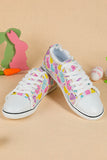 Cute Easter Rabbit Women’s Canvas Bunny Print Casual Shoes