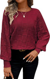 Pink Queen Women's Fall Sweaters Batwing Sleeve Oversized Pullover Knit Top | Fashion Trendy Jumper, Soft Comfy Casual Loose Fit, Business Work,Classic Basic, Winter Clothes 2026