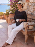 Pink Queen Women's Knit Poncho Shawl Tops Crochet Bathing Suit Cover Ups