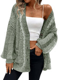 Pink Queen Women's 2026 Oversized Cardigan Sweater Long Sleeve Cable Knit Fashion Outerwear Coat