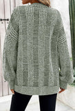 Pink Queen Women's 2026 Oversized Cardigan Sweater Long Sleeve Cable Knit Fashion Outerwear Coat