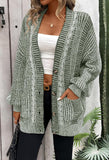 Pink Queen Women's 2026 Oversized Cardigan Sweater Long Sleeve Cable Knit Fashion Outerwear Coat