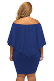 Robe Mini Poncho Noire Superposée à Plusieurs Pansements