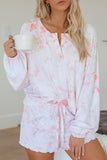 Tie Dye Knit Pajamas Set