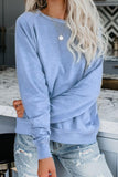 Women's Casual Crew Neck Christmas Pullover Cotton Blend Sweatshirt
