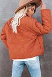 Womens Solid Buttoned Double-sided Coat