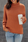 Women's Oversized Chunky Batwing Long Sleeve Turtleneck Sweater