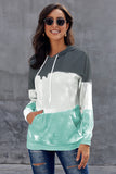 Gradient Hooded Sweatshirts for Women Long Sleeve Pullover Hoodie