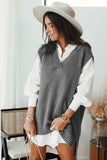 Women's Basic Sleeveless Top Knit Vest Pullover Sweater
