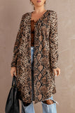 Women's Animal Print Cardigan Open Front Lightweight Long Cardigan