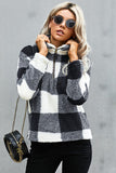 Checkered Half Zip Pullover