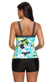 Haut de tankini camisole imprimé abstrait
