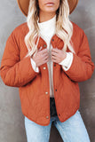 Womens Solid Buttoned Double-sided Coat