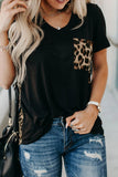 Leopard Women's Leopard Printed Short Sleeve T-Shirt Blouse LC253578-20