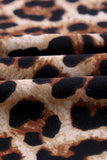 TZ25256-2-S, TZ25256-2-M, TZ25256-2-L, TZ25256-2-XL, TZ25256-2-XXL, Black Kids Leopard Print Tops V Neck Leopard Shirts Short Sleeve Blouses with Pocket