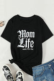 Black Women Funny Graphic T Shirt Mom Life Shirt Casual Tops LC2523525-2