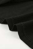 Black V Neck Eyelash Lace Knit Tank for Women LC253399-2