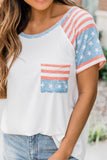 White Fourth of July Shirts for Women Stars and Stripes Tee LC2526271-1