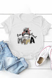 T-shirt graphique à manches courtes One Loved Mama Mother's Day pour femmes