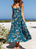 Women's Summer Beach Maxi Dress Floral Long Flowy Dresses