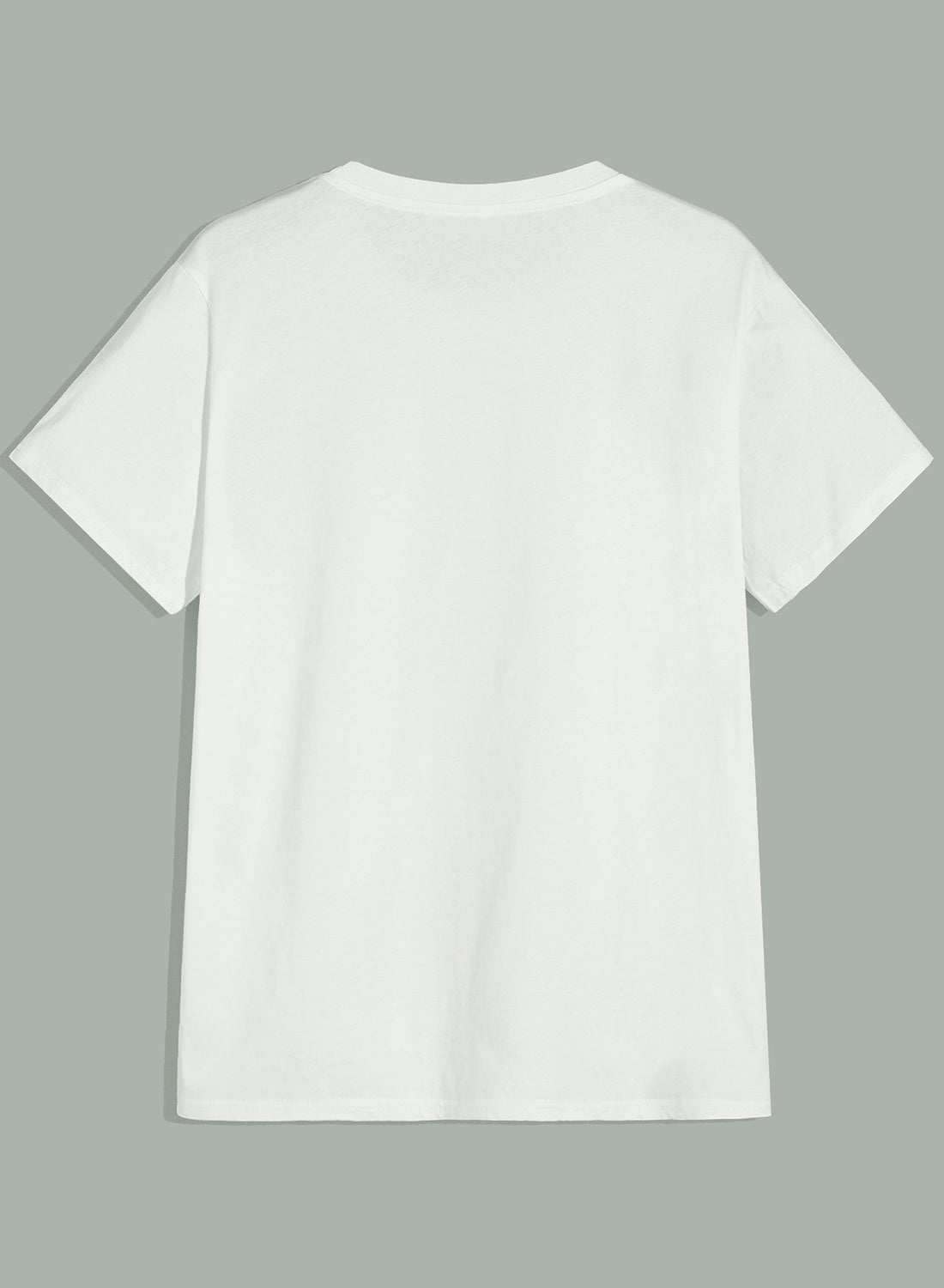 White Women's T-shirts Portrait Flag T-shirts LC2527019-1