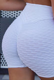 White High Waisted Yoga Fitness Shorts for Women LC263790-1
