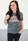 Green MAMA Graphic Camo Mothers Day Shirts Women Summer Graphic Tees LC2526002-9
