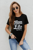 Black Women Funny Graphic T Shirt Mom Life Shirt Casual Tops LC2523525-2