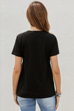 Black Women Funny Graphic T Shirt Mom Life Shirt Casual Tops LC2523525-2