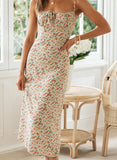 Apricot Women's Dresses Cami Floral Tied Front Maxi Dress LC615512-18