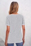 Gray MAMA NEEDS SOME WINE Blush/Gray Tee LC2523760-11