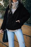 LC856045-2-S, LC856045-2-M, LC856045-2-L, LC856045-2-XL, LC856045-2-2XL, Black Winter Coats for Women Outdoor Zipper Hooded Coat Outwear with Pockets
