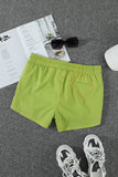 Green Womens Summer Thermochromic Sports Casual Shorts LC73678-9