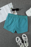 Sky Blue Womens Summer Thermochromic Sports Casual Shorts LC73678-4