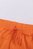 Orange Womens Summer Thermochromic Sports Casual Shorts LC73678-14