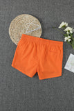 Orange Womens Summer Thermochromic Sports Casual Shorts LC73678-14