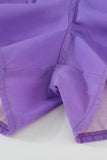 Purple Womens Summer Thermochromic Sports Casual Shorts LC73678-8