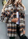 LC255462-5-S, LC255462-5-M, LC255462-5-L, LC255462-5-XL, LC255462-5-2XL, Blue Geometric Plaid Print Pocketed Shirt