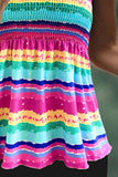 Multicolor Women's Tankinis Striped Multicolor Tankini LC415276-22