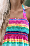 Multicolor Women's Tankinis Striped Multicolor Tankini LC415276-22