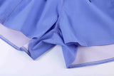 Blue Womens Summer Thermochromic Sports Casual Shorts LC73678-5
