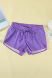 Purple Womens Summer Thermochromic Sports Casual Shorts LC73678-8