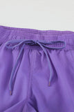 Purple Womens Summer Thermochromic Sports Casual Shorts LC73678-8