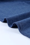 Blue Casual V Neck Racerback Tank Top with Pocket LC256544-5