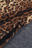 LC31378-20-S, LC31378-20-M, LC31378-20-L, Womens Babydoll Lingerie Dress Leopard Animal Print Sleepwear Nightwear