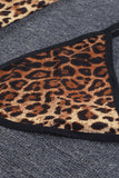 LC31378-20-S, LC31378-20-M, LC31378-20-L, Womens Babydoll Lingerie Dress Leopard Animal Print Sleepwear Nightwear